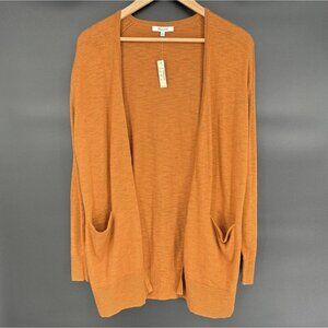 NWT Madewell Women's Summer Ryder Cardigan Sweater XS Golden Pecan Lightweight